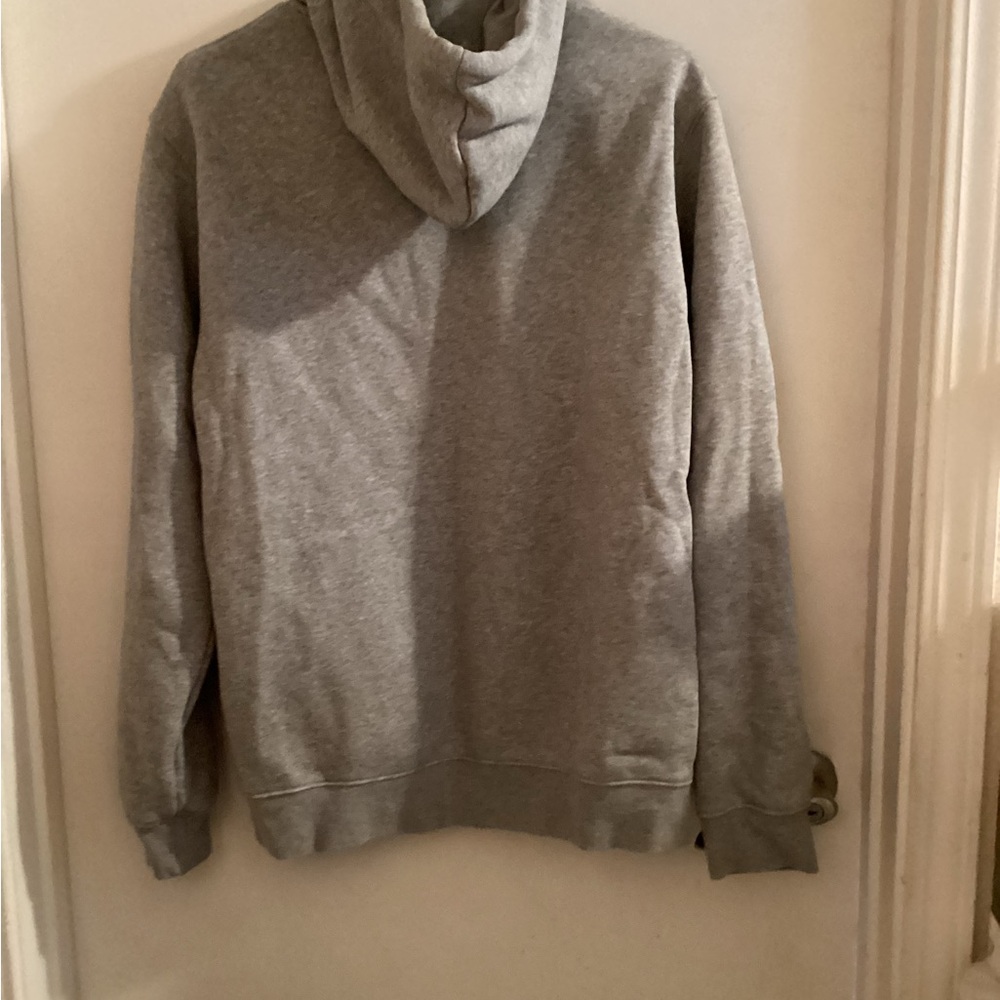 Adidas Heather Gray Pullover Hoodie Unisex Size Medium - Picture 6 of 8